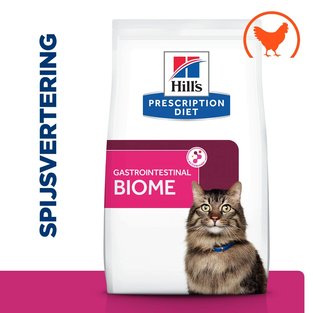 Hill's Hill’s Prescription Diet Gastrointestinal Biome Kattenvoer Met Kip 3kg 4 Hill's Hill’s Prescription Diet Gastrointestinal Biome Kattenvoer Met Kip 3kg - Afbeelding 2