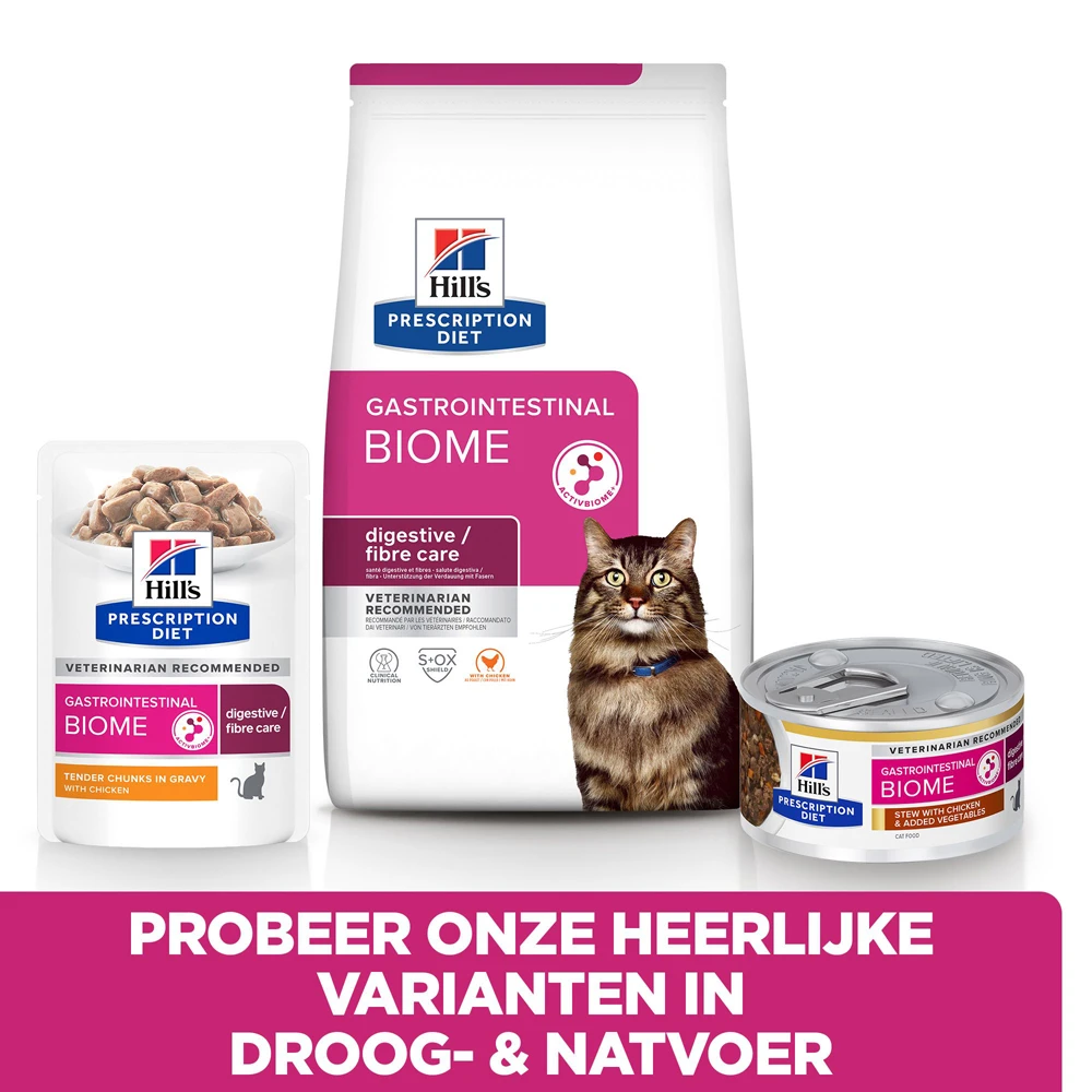 Hill's Hill’s Prescription Diet Gastrointestinal Biome Kattenvoer Met Kip 3kg 8 Hill's Hill’s Prescription Diet Gastrointestinal Biome Kattenvoer Met Kip 3kg - Afbeelding 6