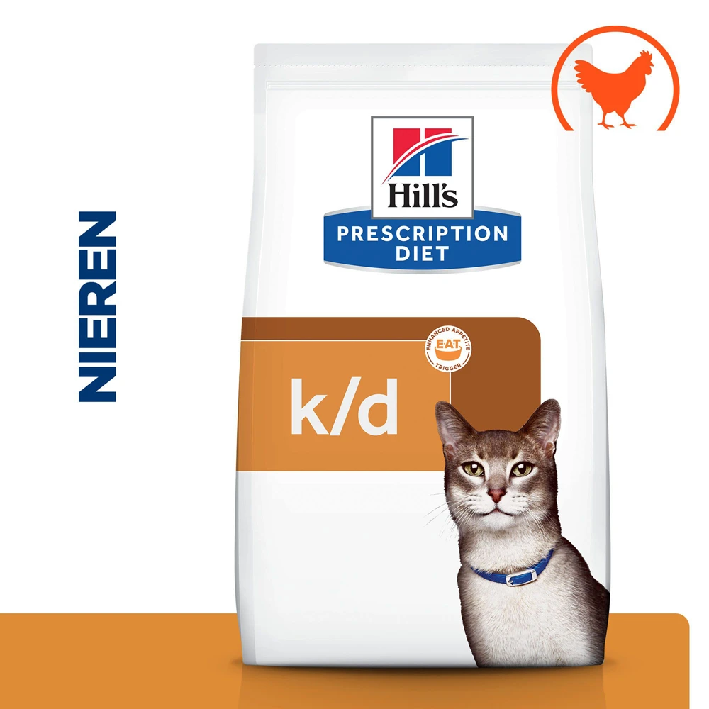 Hill's Prescription Diet K/d Kidney Care Kattenvoer Met Kip 3kg 4 Hill's Prescription Diet K/d Kidney Care Kattenvoer Met Kip 3kg - Afbeelding 2