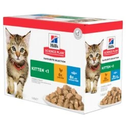 Hill's Hill’s Kitten Classic Selection Multipack Kip 12x85g -ROYAL Voer Winkel 52742211503 1 1 science plan chaton sachet repas pack mixte poulet poisson