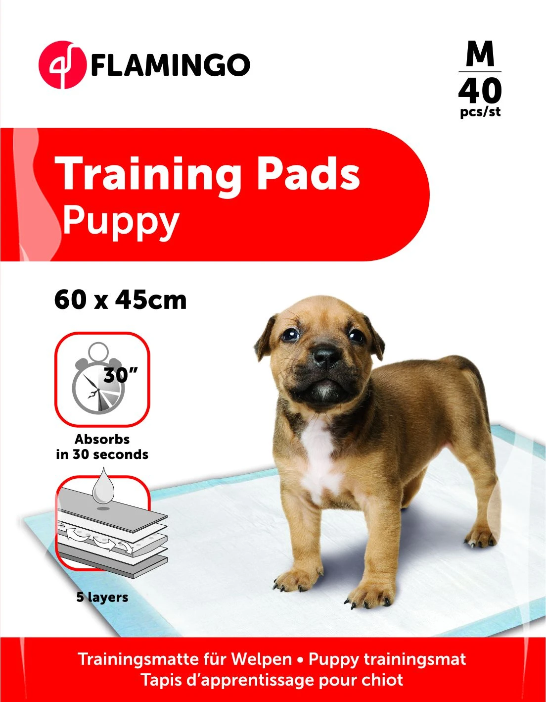 Flamingo Trainingsmat Pady M 40st 60x45cm 3 Flamingo Trainingsmat Pady M 40st 60x45cm