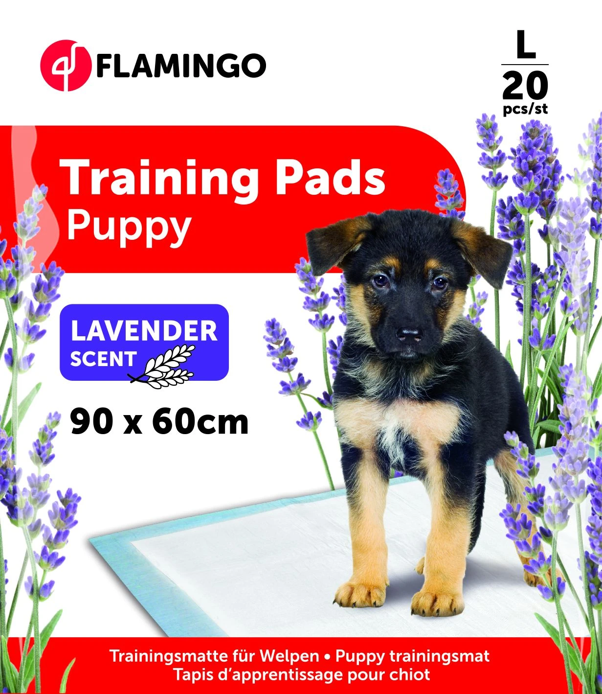 Flamingo Trainingsmat Pady L 20st Lavendel 90x60cm 3 Flamingo Trainingsmat Pady L 20st Lavendel 90x60cm