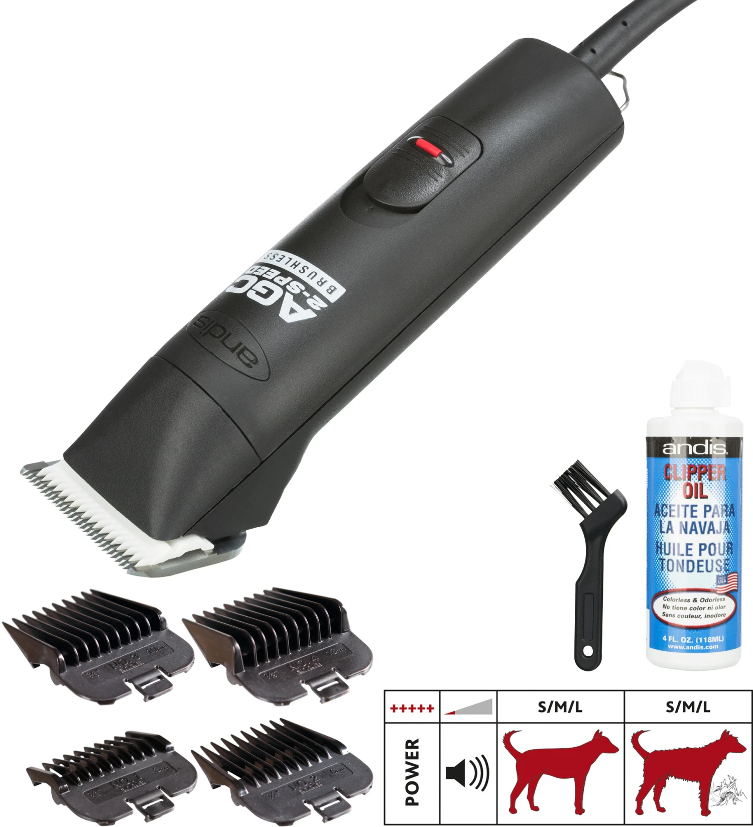 Trixie Tondeuse-set Andis Type Agcb 24 W 5 Trixie Tondeuse-set Andis Type Agcb 24 W - Afbeelding 3