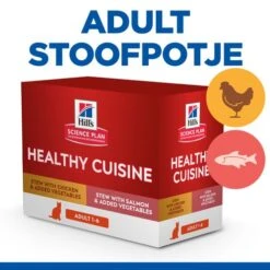 Hill's Science Plan Healthy Cuisine Adult Multipack Voor Katten Met Kip En Zalm 11 Hill's Science Plan Healthy Cuisine Adult Multipack Voor Katten Met Kip En Zalm -ROYAL Voer Winkel Hill27s Healthy Cuisine Volwassen Kat Stoofpotje 1 NL