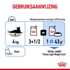 Royal Canin Light Weight Care Natvoer In Jelly Kattenvoer 12x85g 27 Royal Canin Light Weight Care Natvoer In Jelly Kattenvoer 12x85g -ROYAL Voer Winkel Royal Canin Light Weight Care Kat NL Dosage