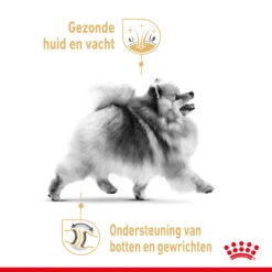 Royal Canin Pomeranian Adult Hondenvoer 12x85g 10 Royal Canin Pomeranian Adult Hondenvoer 12x85g -ROYAL Voer Winkel Royal Canin Pomeranian Natvoer NL 3