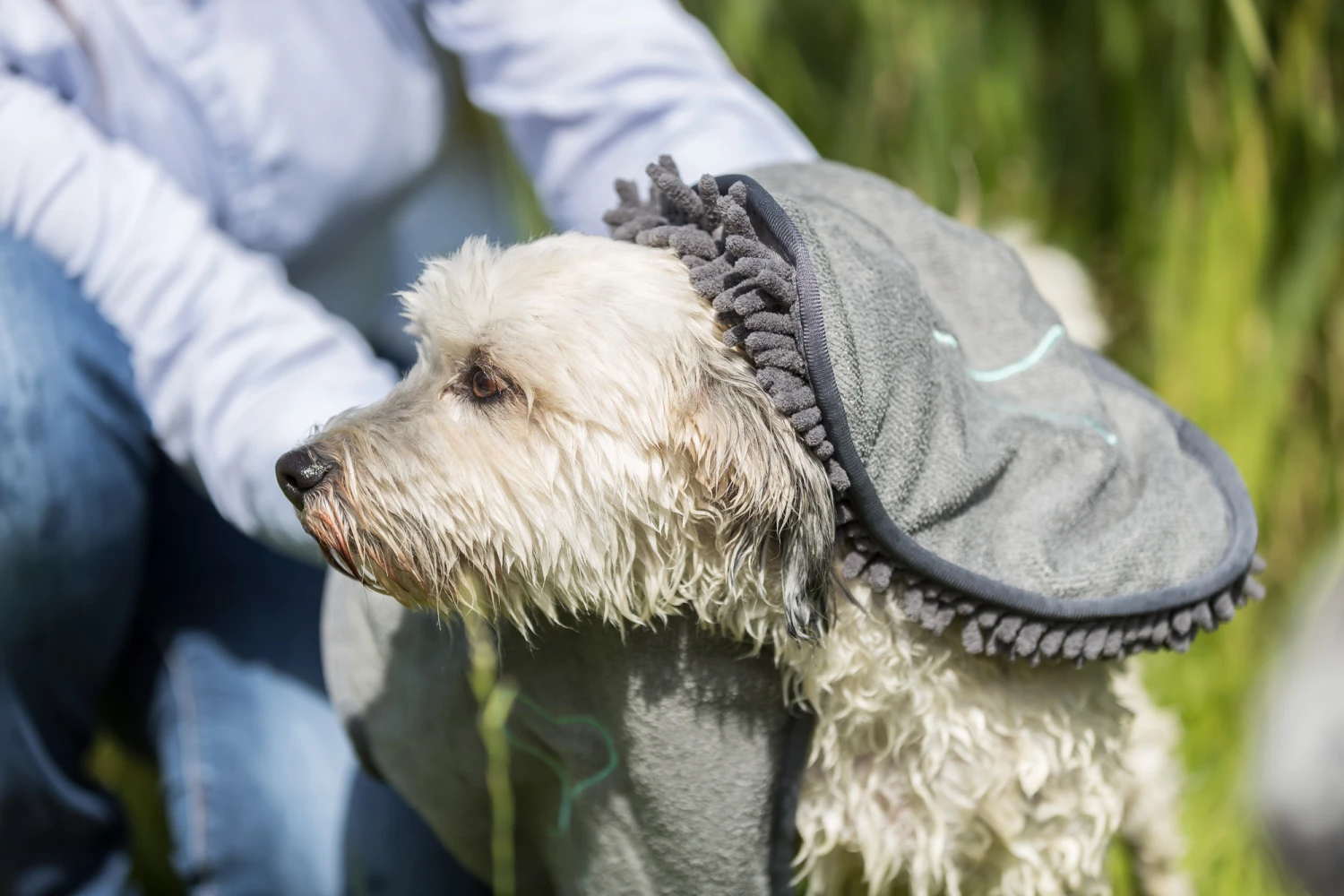 Trixie Handdoek Microvezel 78 × 32 Cm Grijs 5 Trixie Handdoek Microvezel 78 × 32 Cm Grijs - Afbeelding 3