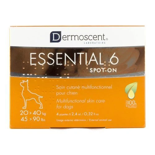 Dermoscent Essential 6 Spot-On Hond 20-40kg 4Pip 3 Dermoscent Essential 6 Spot-On Hond 20-40kg 4Pip
