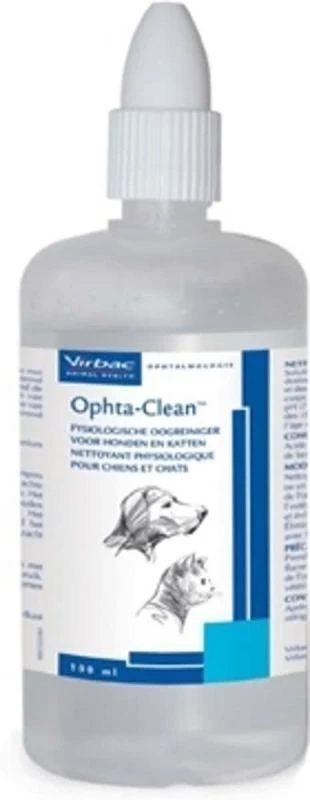Virbac Ophta-Clean Fysiologische Oogreiniger Voor Honden En Katten 100ml 3 Virbac Ophta-Clean Fysiologische Oogreiniger Voor Honden En Katten 100ml