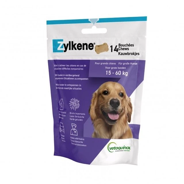 Zylkene Chew 450mg - Honden 15 Tot 60Kg - 14 Chews 3 Zylkene Chew 450mg - Honden 15 Tot 60Kg - 14 Chews