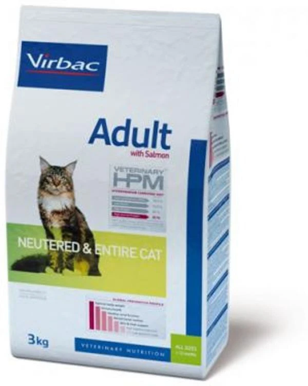 Virbac Veterinary Hpm Adult Neutered & Entire - Kattenvoer Met Zalm - 7kg 3 Virbac Veterinary Hpm Adult Neutered & Entire - Kattenvoer Met Zalm - 7kg