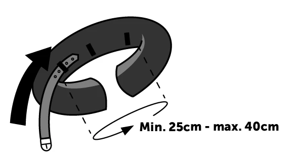 Flamingo Opblaasbare Hondenkraag Gofi M 5 Flamingo Opblaasbare Hondenkraag Gofi M - Afbeelding 3