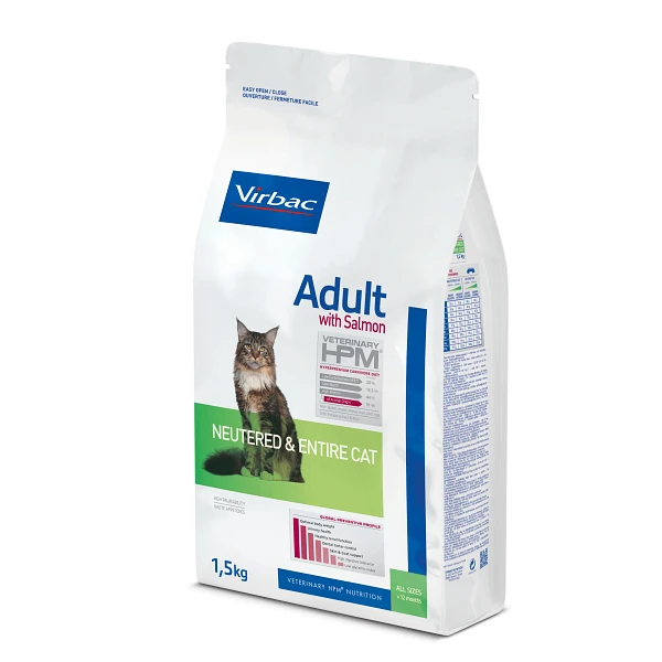 Virbac Veterinary Hpm Adult Neutered & Entire - Kattenvoer Met Zalm - 7kg 4 Virbac Veterinary Hpm Adult Neutered & Entire - Kattenvoer Met Zalm - 7kg - Afbeelding 2