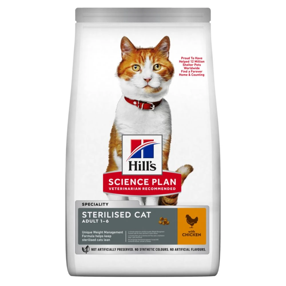 Hill's Science Plan Young Adult Sterilised Cat Kattenvoer Met Kip 15kg 3 Hill's Science Plan Young Adult Sterilised Cat Kattenvoer Met Kip 15kg